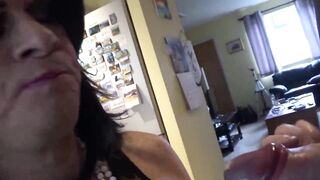 Zara sucks Alison's rock hard cock, then gets fucked