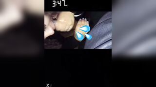 Latina Swallows Big Black Dick Off s.