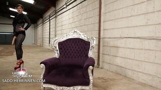 Used by the Strapon Mistress Lady Julina as a mouth and anal whore