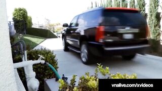 Cougar Deauxma Fucks Pussy & Dick In Hot 3Way - VNALive.com!
