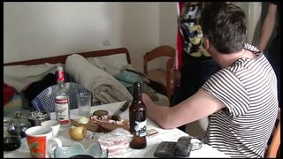 Threesome in a garage. Second part