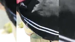 Hot asian girl fucks at the park