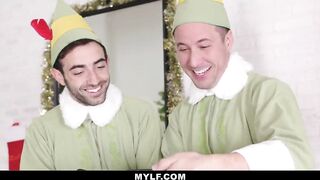 Brandi Love Fucked by Her Both Stepsons for Christmas