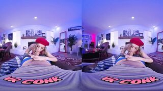 VR Conk Cute Lollipop Seller Sucking Like A Pro VR Porn
