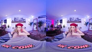 VR Conk Cute Lollipop Seller Sucking Like A Pro VR Porn