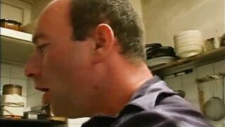 The wife of the bartender has a nice ass to fuck