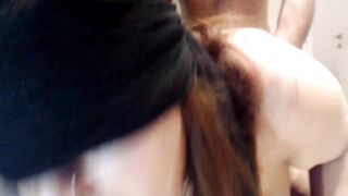 Blindfolded Woman Destroyed by Another Man ! She does not know that !
