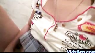 Yellow Panties and Bra Cum on Face Asian