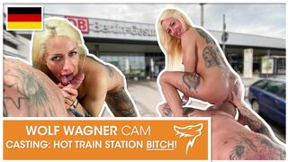 Tattoo bitch Harleen pounded hard by a stranger! WolfWagnerCom