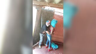 bricklayer takes the girl home from construction and enjoys the hottie