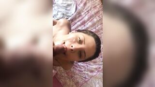 oral sex with milk in the face