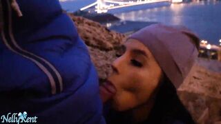 For REAL! we got caught doing a public blowjob