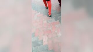 desi bengali college girl on road masti