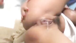double creampie  2guys cum inside