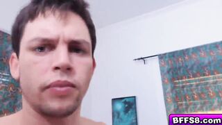 Sexy college babes gets wild in a dorm orgy