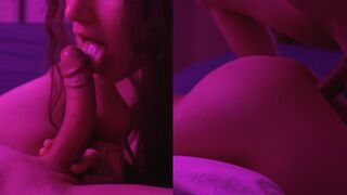 Spanked a beauty and came on her ass