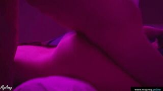 Spanked a beauty and came on her ass