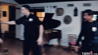 Cops on domestic dispute call watch fuck stepdaughter