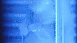 Spying on my neighbor in the shower! Look at her tits!