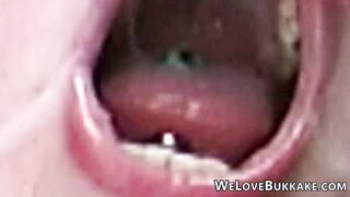 Cumming onto amateur faces and mouths