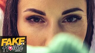 Fake Hostel - Small skinny Siberian babe has multiple shaking orgasms and squirts on thick cock - "Please Fuck Me"