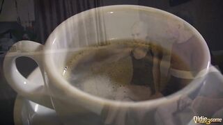 Teenies are horny for old man cock and take deepthroat before sharing his cum