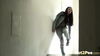 Nearly Caught Pissing In A Stairwell