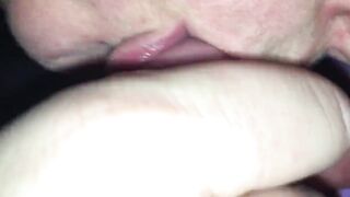 Dirty cockhole stretching fingering and tongue with spit