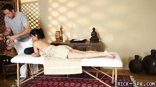 Cummy babe massaged bang