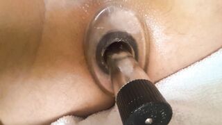 close up tunnel anal and vibrator