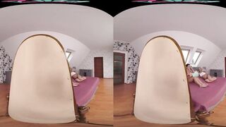 Fucking two beautiful women in virtual reality
