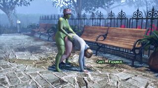 3D Shemale Zombie fucks a Guy - 3D Tranny Futanari Animation
