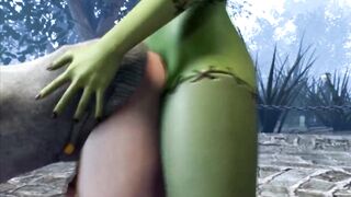 3D Shemale Zombie fucks a Guy - 3D Tranny Futanari Animation