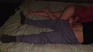 Sexy roommate couldn't stop cumming from my fingers on a cold night - LuxuryOrgasm