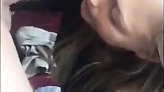 Dutch webcam girl sucking and jerking her BF