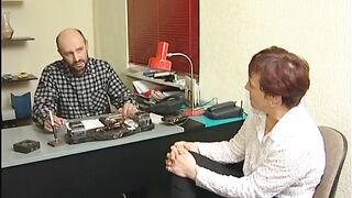 Erna gets fucked at the job interview