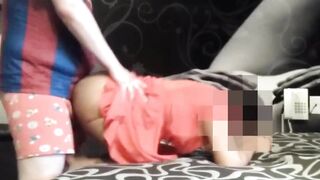 That Little Short Dress Goes Perfect With Cum On Her Ass