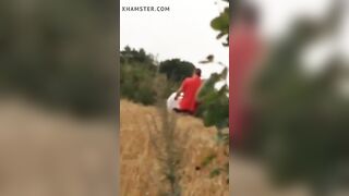 Danish couple caught fucking on highway