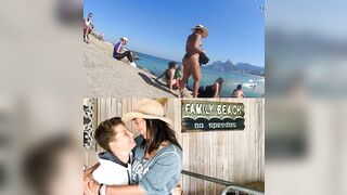 Step Mom in the beach
