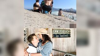 Step Mom in the beach