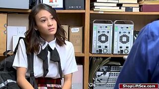 Asian student steals and gets fucked