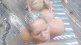 Beach ..we found a couple on the beach ...see what happened ( el Toro de oro paty butt Fada Mel )