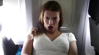 She Fingers Herself On The Airplane