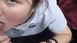 College girl sucking