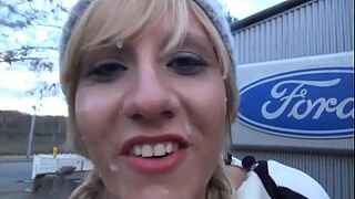 amateur blowjob with cumwalk to the bakery watch more www.hotwebcamgirlz.com