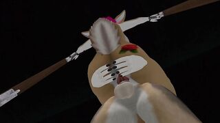 Tim gets his chance to fuck Day the pink bunny the way he wants to