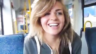 Frankfurter girl in Train