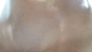 Sexy blonde gets oiled up on webcam