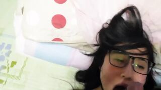 Asian girl blowjob