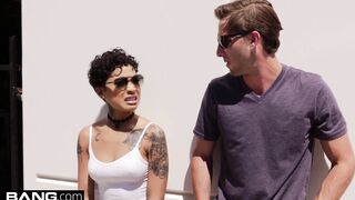 BANG Confessions: Honey Gold Quivers As She Cums On A Motorcycle